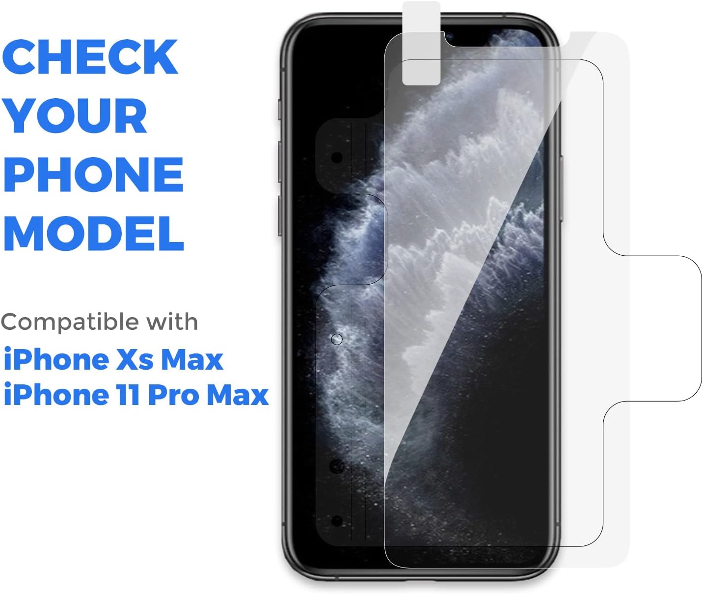 FLEX KLEAR GLASS 10-Pack of Screen Protectors for the Apple iPhone 11 Pro Max (6.5") - For Use with FlexKlear ScreenPerfect Installation Machine ONLY - Durable Japanese Asahi Tempered Glass (10-Pack) Lowest Price